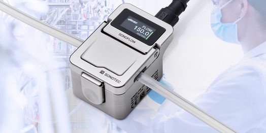 Non-contact flow meters & bubble detectors for bioprocessing applications