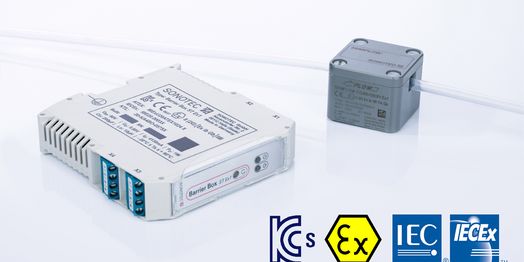 Non-contact ultrasonic clamp-on flow sensor SEMIFLOW CO.66 PI Ex1 Non-contact ultrasonic clamp-on flow sensor SEMIFLOW CO.66 PI Ex1