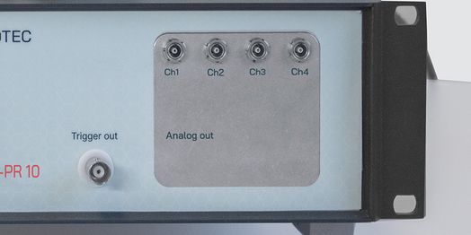SONO-PR 10 detail view of channels and display