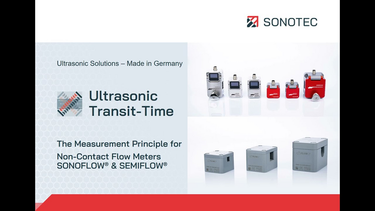 Ultrasonic Transit-Time - The Measurement Principle for  Non-Contact Flow Meters