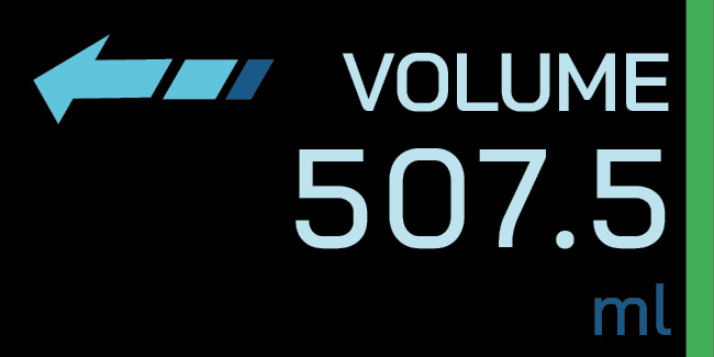 Volume Data Page of SONOFLOW CO.55 SD V3.0 Touch Display